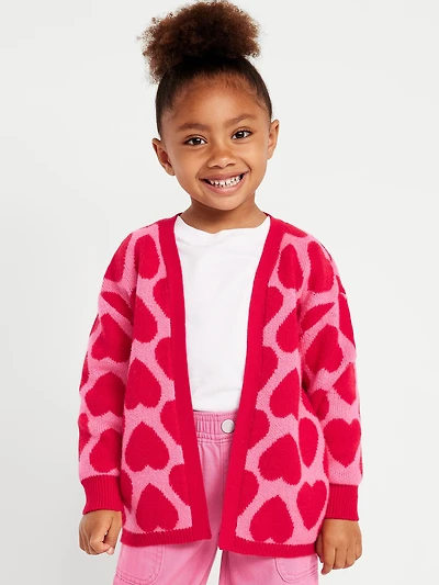 SoSoft Open-Front Tunic Sweater for Toddler Girls