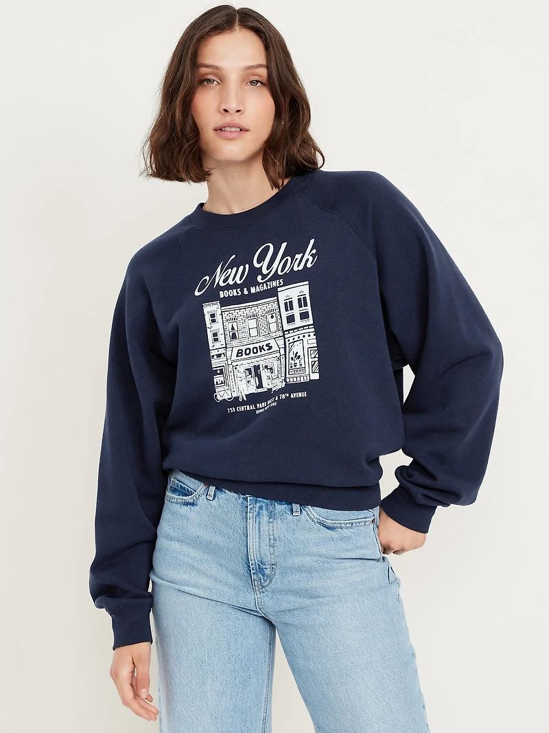 SoComfy Oversized Raglan Sweatshirt