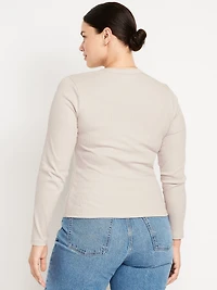 Snug Long-Sleeve Crew-Neck T-Shirt