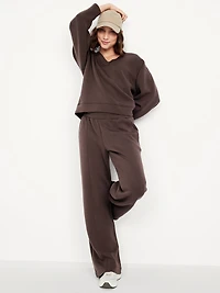 Bounce Fleece V-Neck Cocoon Sweatshirt