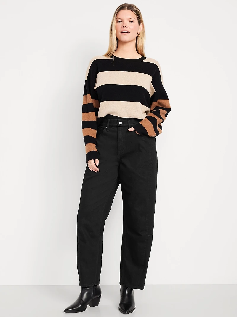 High-Waisted Barrel Ankle