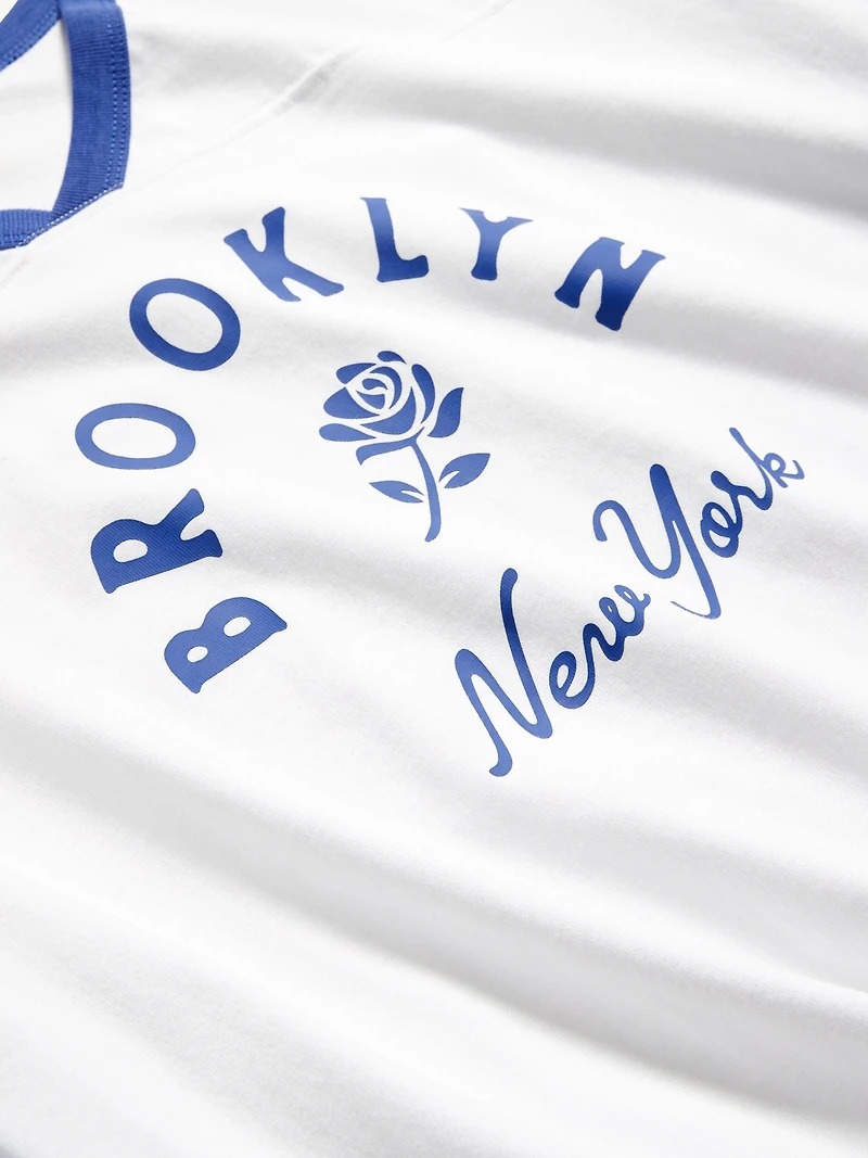 Heavyweight Football-Style Graphic T-Shirt
