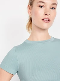 Exhale Seamless Fitted Rib T-Shirt