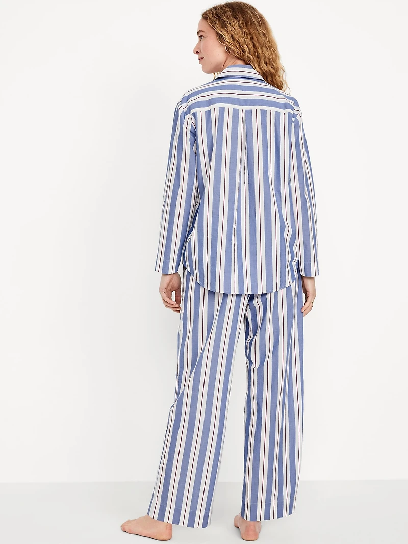 Poplin Pajama Pant Set