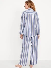 Poplin Pajama Pant Set