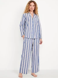 Poplin Pajama Pant Set