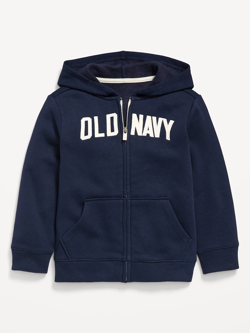 Unisex Logo-Graphic Zip Hoodie for Toddler