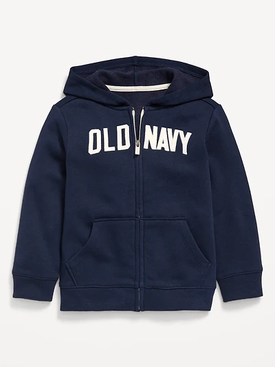 Unisex Logo-Graphic Zip Hoodie for Toddler