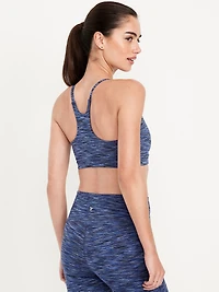 Light Support Space-Dye Racerback Sports Bra