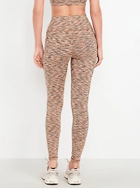 High-Waisted Space-Dye Full-Length Leggings