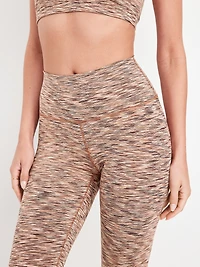High-Waisted Space-Dye Full-Length Leggings