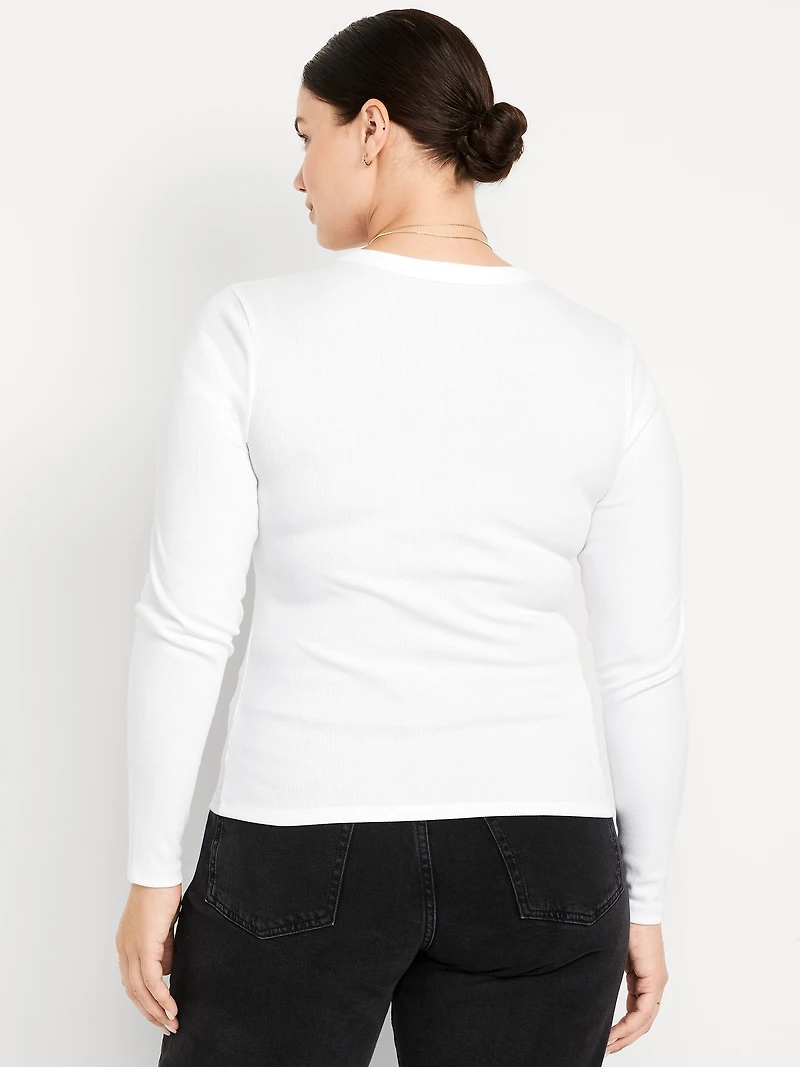 Snug Long-Sleeve Crew-Neck T-Shirt