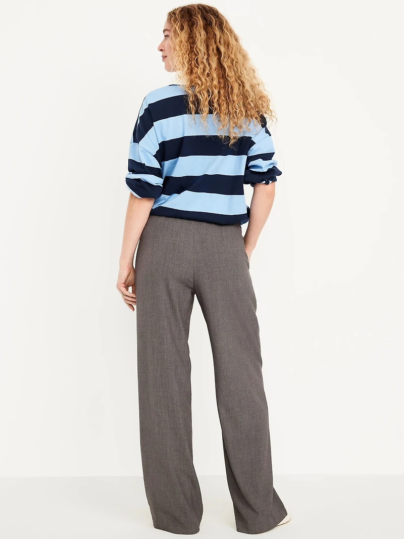 High-Waisted Wide-Leg Trouser