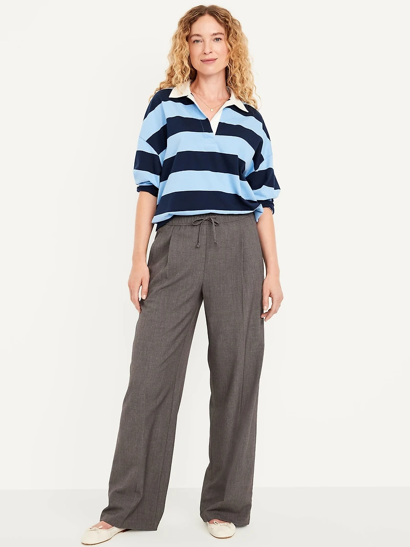 High-Waisted Wide-Leg Trouser