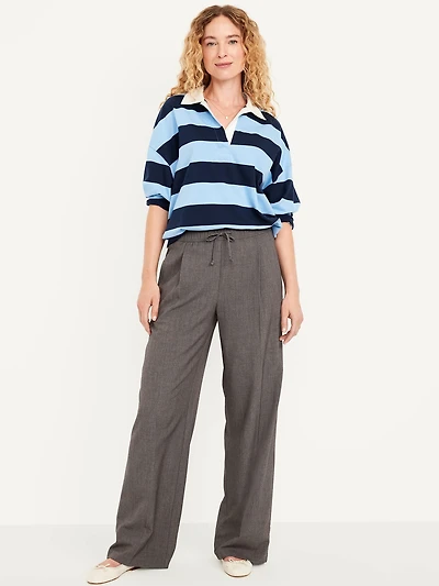 High-Waisted Wide-Leg Trouser