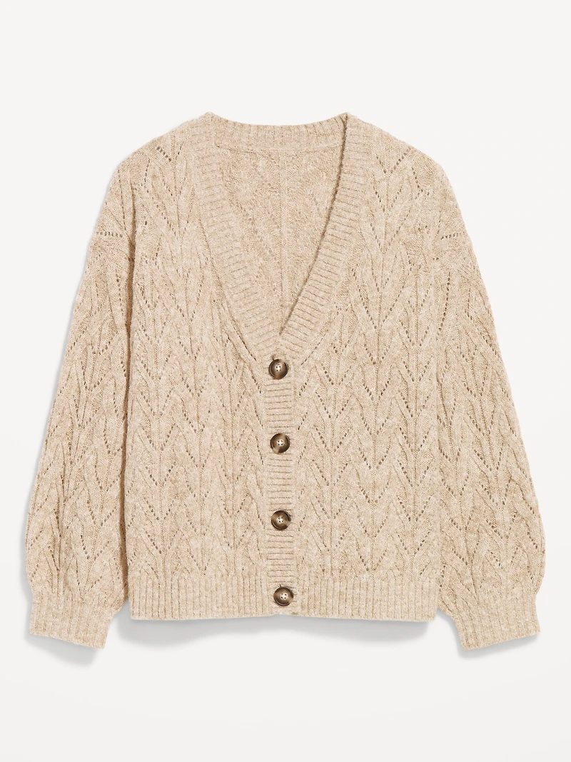 Wool-Blend Cardigan Sweater