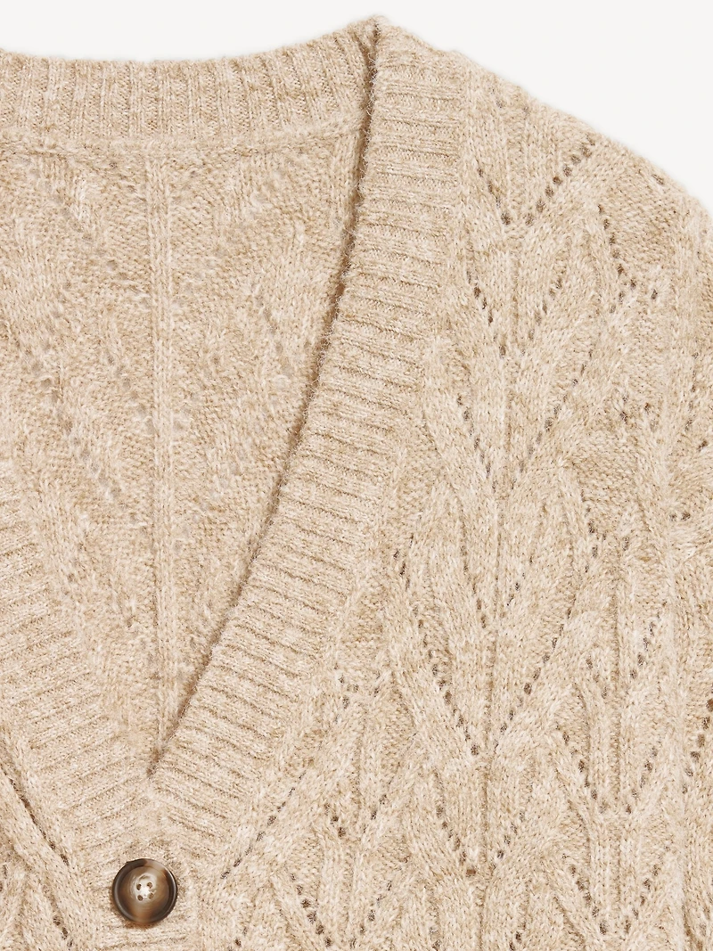 Wool-Blend Cardigan Sweater