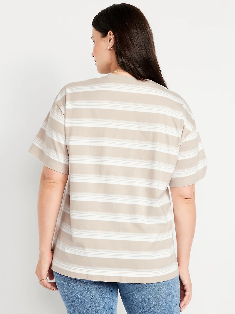 Heavyweight Oversized Striped T-Shirt