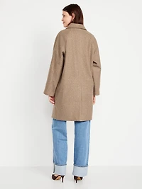 Button-Front Mac Coat