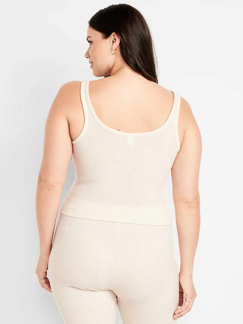Cozy Waffle Pajama Tank Top