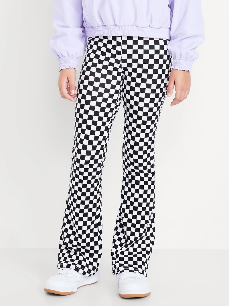 High-Waisted Flared Leggings for Girls