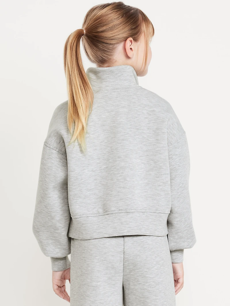 Half-Zip Bounce Fleece Pullover Sweatshirt for Girls