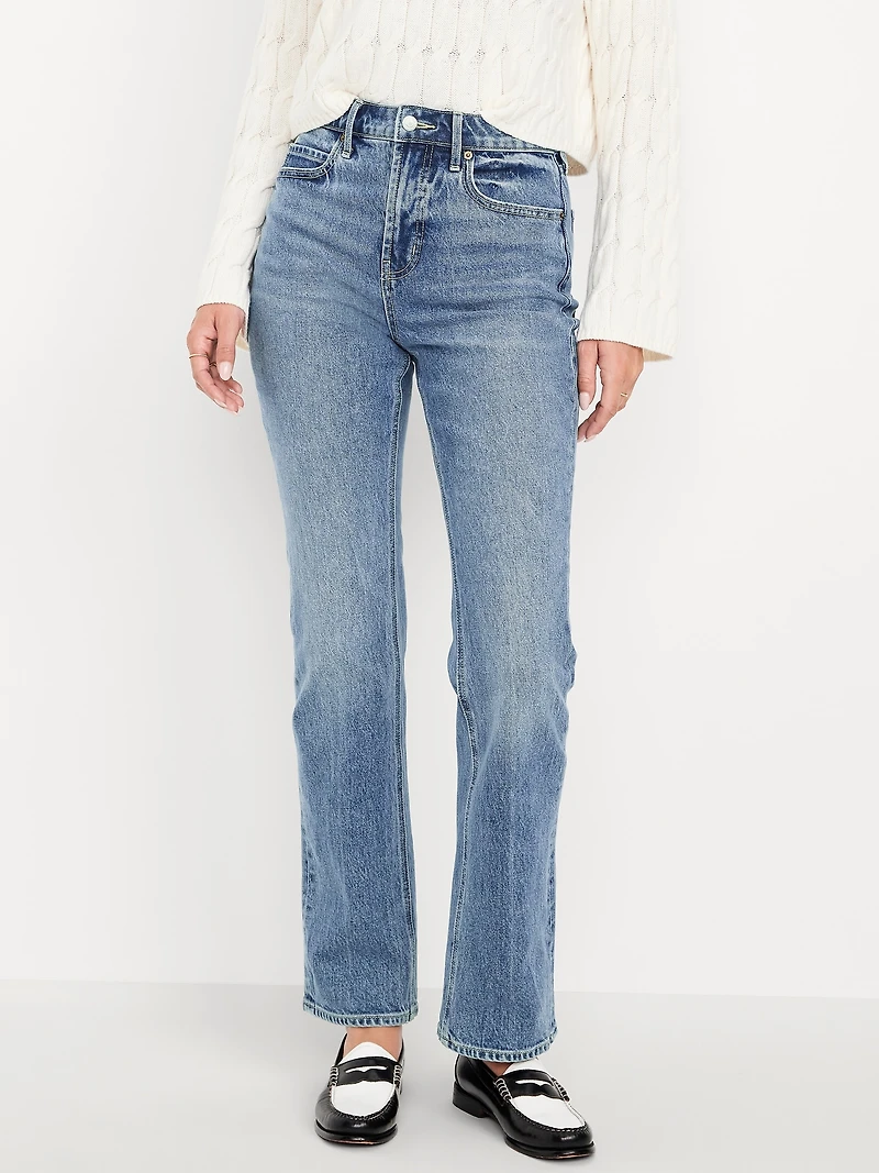 Extra High-Waisted Boot-Cut Jeans