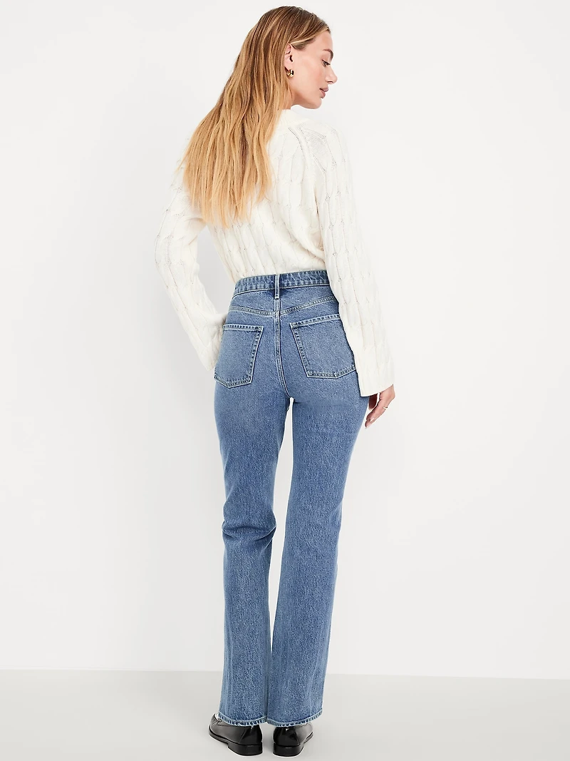 Extra High-Waisted Boot-Cut Jeans