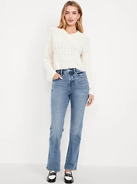 Extra High-Waisted Boot-Cut Jeans