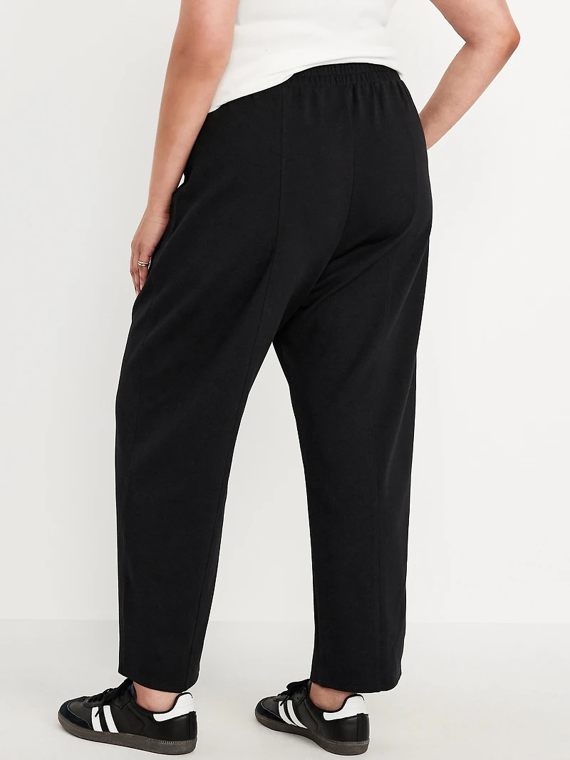 High-Waisted Dynamic Fleece Barrel Pants
