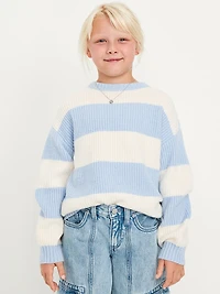 Oversized Crew-Neck Sweater for Girls