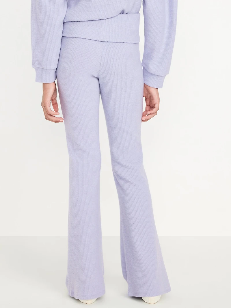 CozePlush Foldover Flare Leggings for Girls