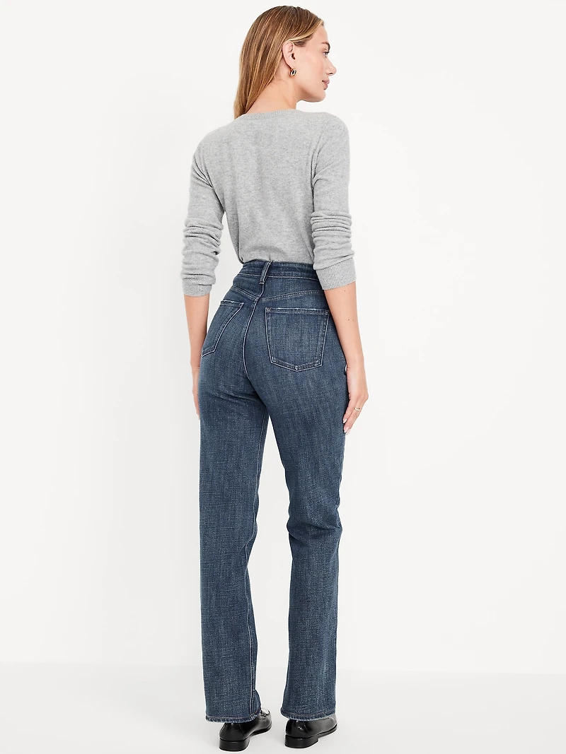Extra High-Waisted Straight Jeans