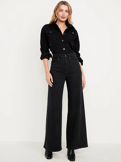 Extra High-Waisted Super Wide-Leg Jeans