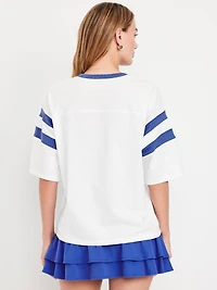 Heavyweight Football-Style Graphic T-Shirt