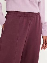 High-Waisted Dynamic Fleece Barrel Pants