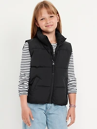 Water-Resistant Quilted Puffer Vest for Girls