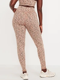 High-Waisted Space-Dye Full-Length Leggings