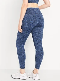 High-Waisted Space-Dye Full-Length Leggings