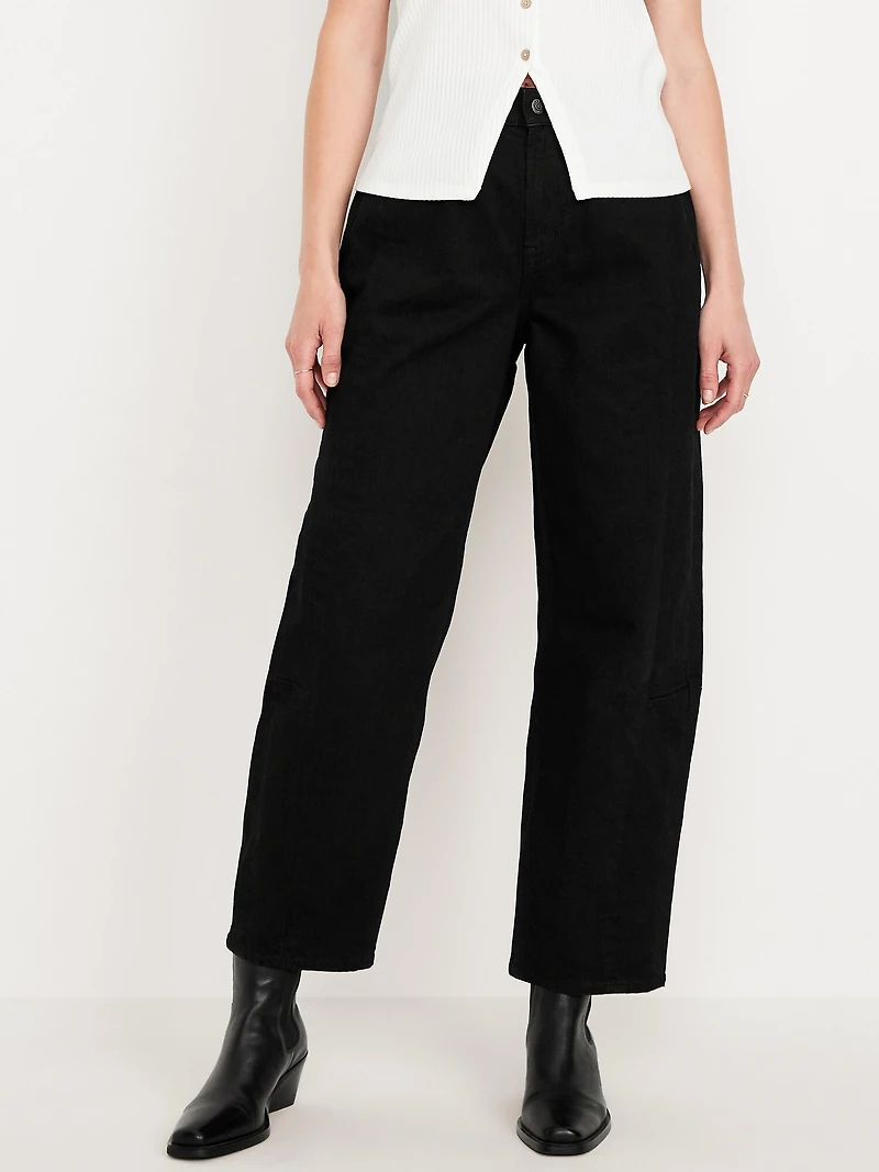 High-Waisted Barrel Ankle