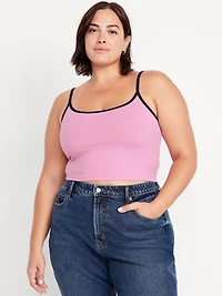 Tipped Jersey Cropped Brami Top