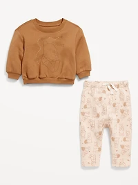 Disney© Crew-Neck Sweatshirt and Sweatpants Set for Baby