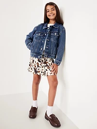 Faux-Suede Button-Front Skirt for Girls