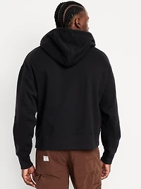 Cropped Rotation Oversized Zip Hoodie