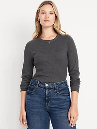 Snug Long-Sleeve Crew-Neck T-Shirt
