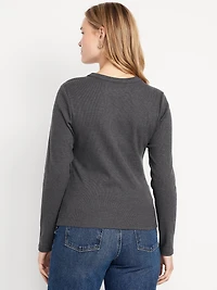 Snug Long-Sleeve Crew-Neck T-Shirt