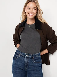 Snug Long-Sleeve Crew-Neck T-Shirt