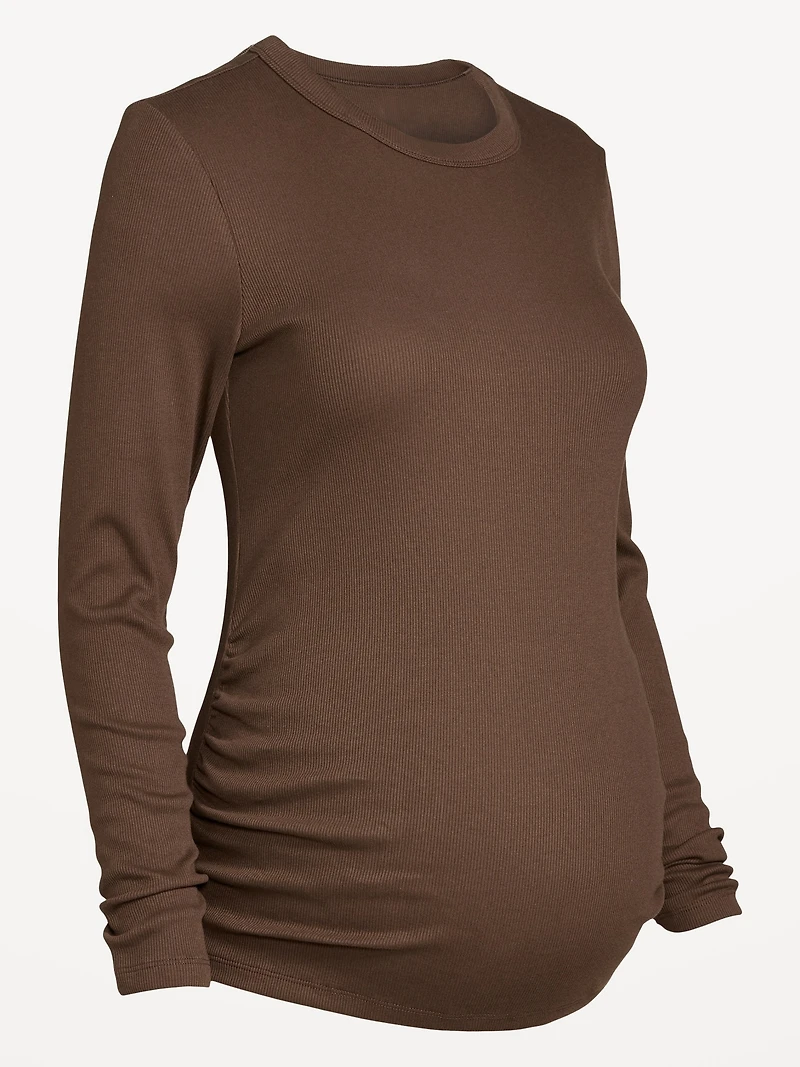 T-shirt moulant ras du cou de maternité