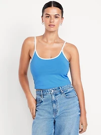 Tipped Jersey Cropped Brami Top