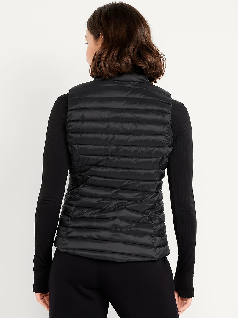 Water-Resistant Packable Puffer Vest